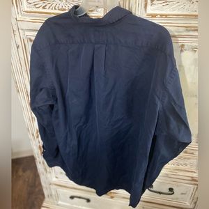 Navy Blue Ralph Lauren Polo Button Down Dress Shirt
